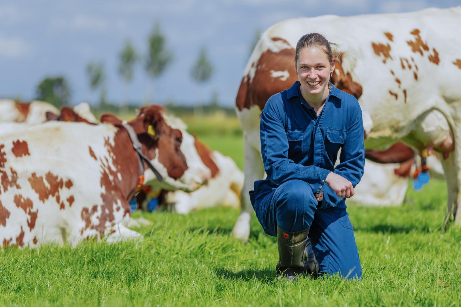 Veehoudster en verpleegster in opleiding Jolien Lugtenberg