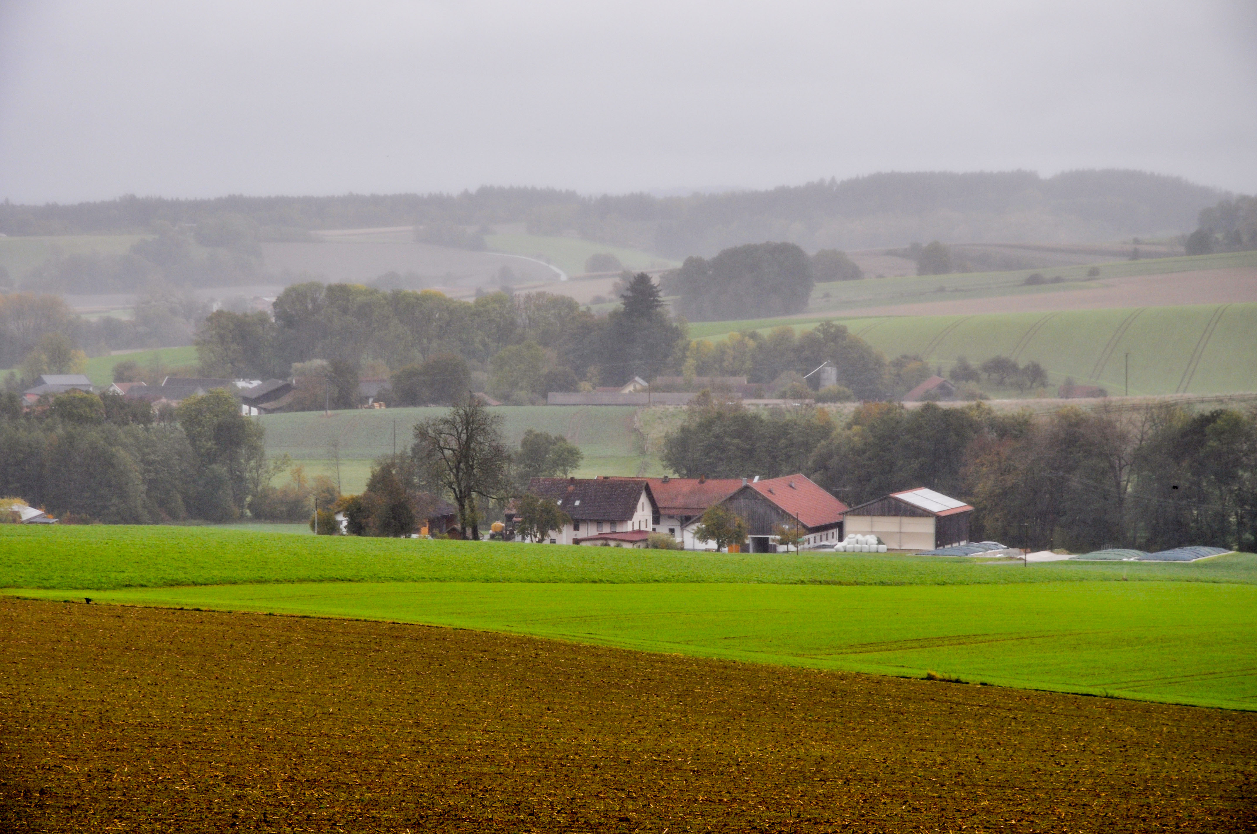 Der Hof liegt nahe der österreichischen Grenze. Die Bodenpunkte liegen im Schnitt bei 60 Punkten bei sandigem Lehm. Die Niederschlagsmenge im Jahr beträgt 850 mm, allerdings ist Nebel eher die Ausnahme.