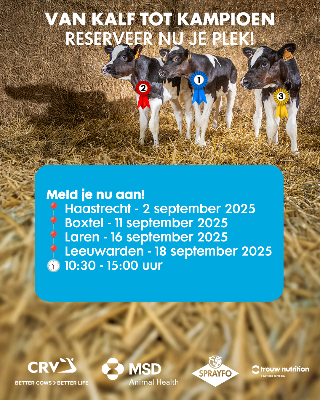 Meld je aan voor de studiedagen ‘Van Kalf tot Kampioen’
