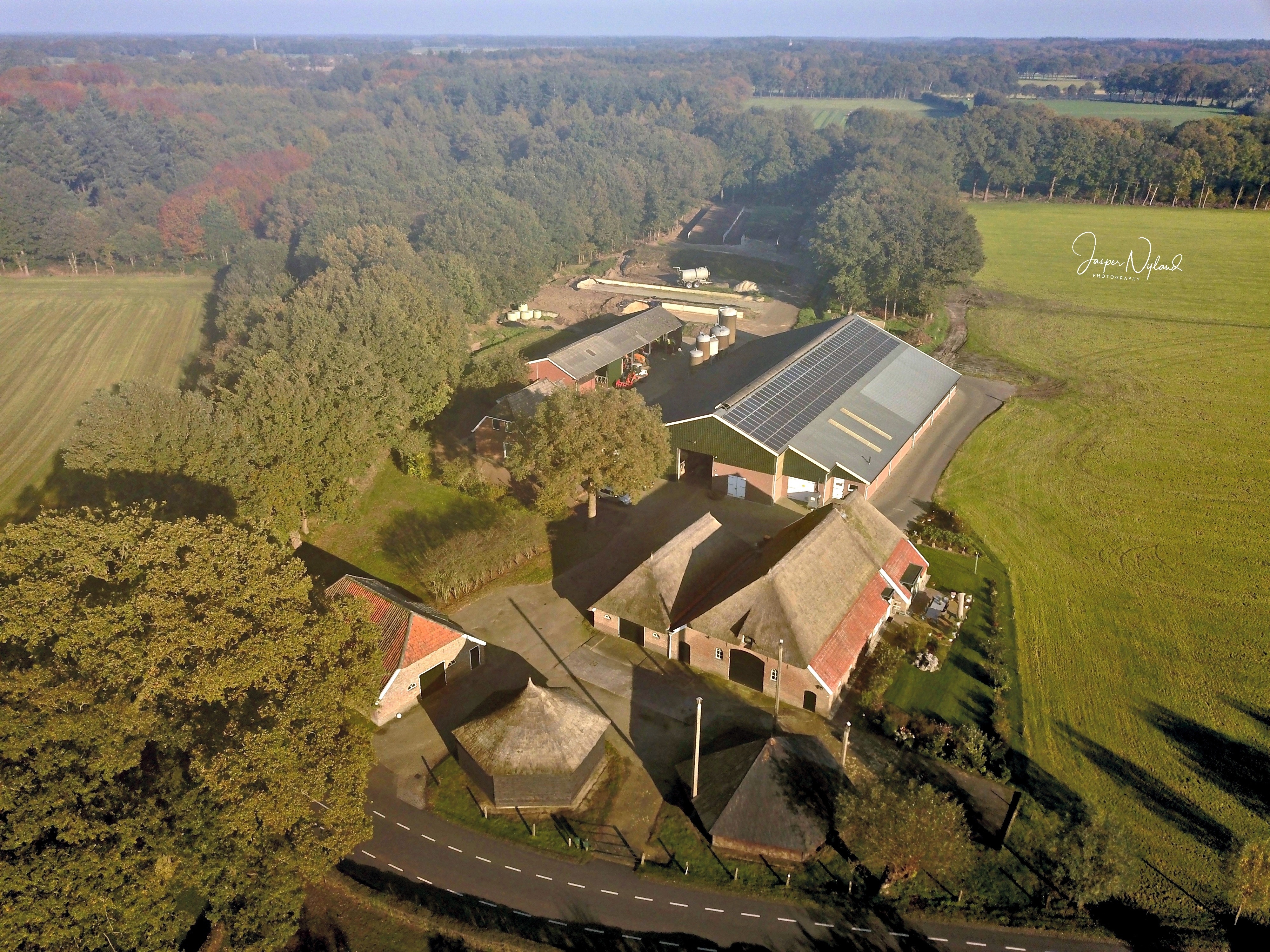 Luchtfoto Melkveebedrijf Dijsselhof