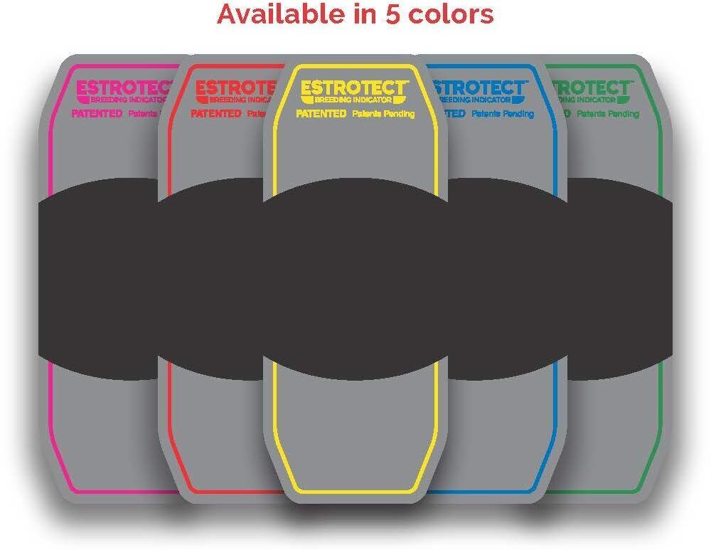 Estrotect breeding indicators come in 5 colours