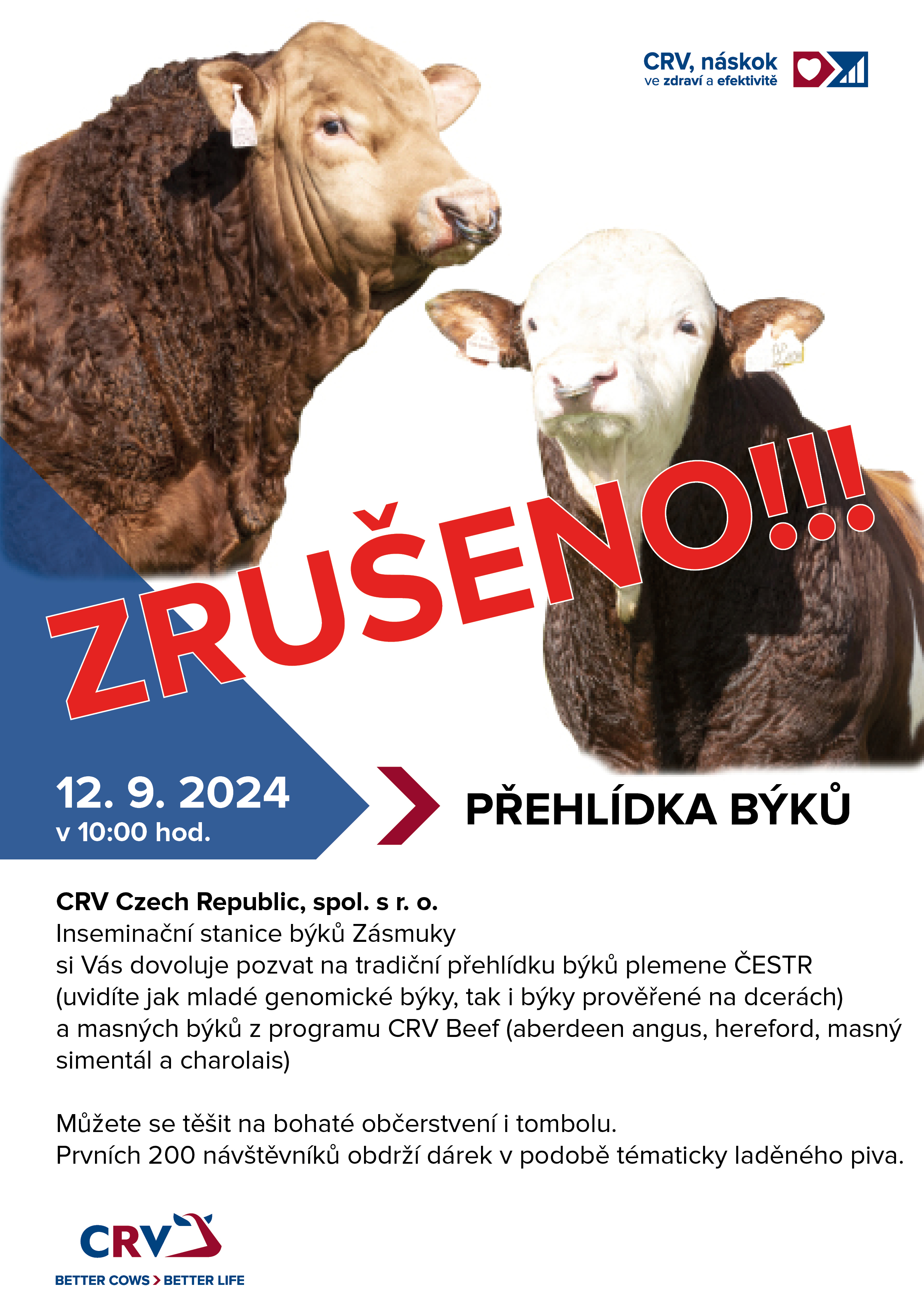 ZRUŠENO - Přehlídka býků Zásmuky 2024