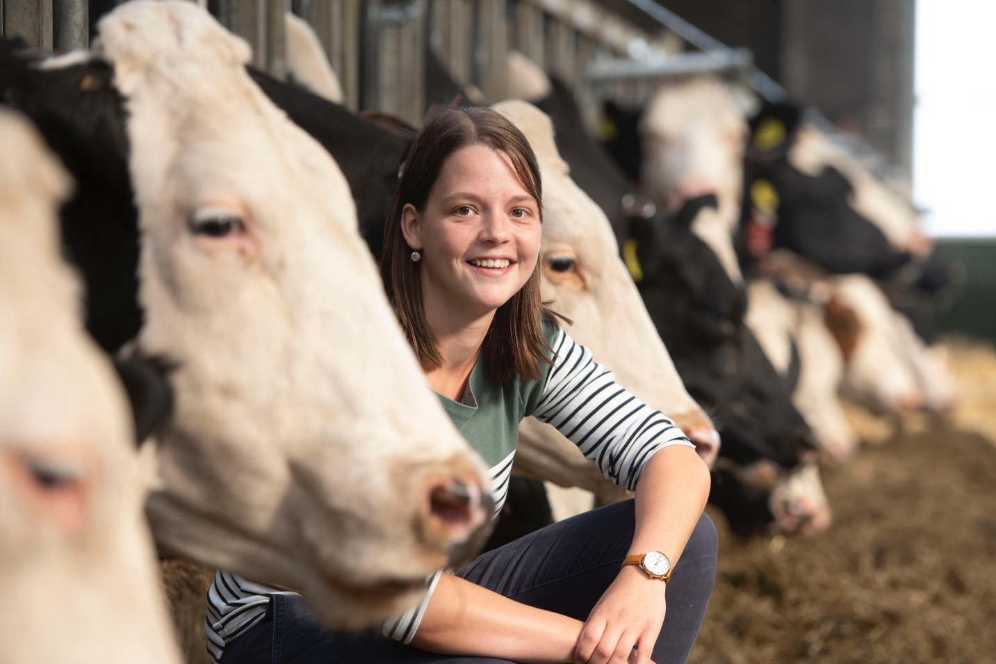 Melkveehouder Judith Heeren-van Dijk uit Den Dam