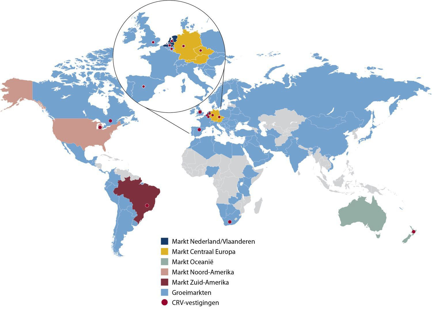 Wereldwijd actief - infographic