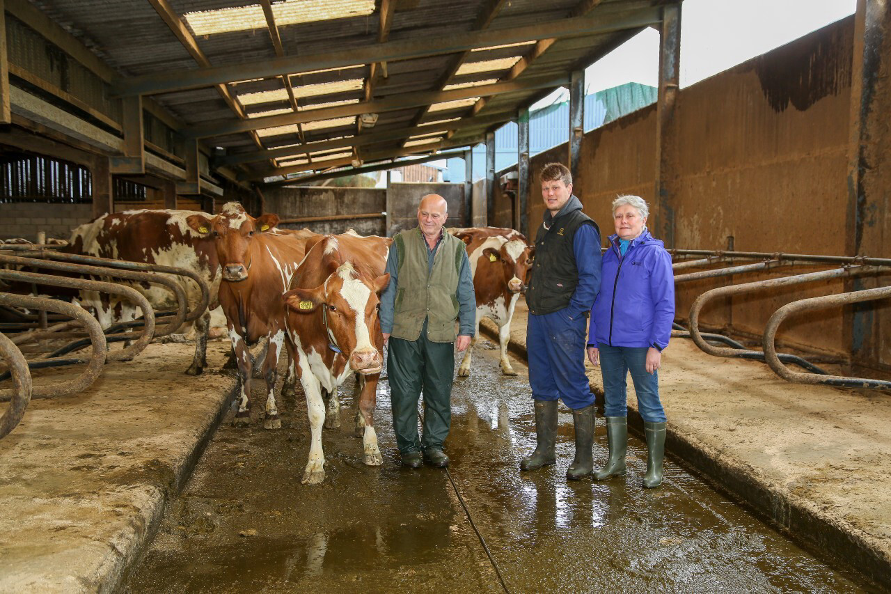 Craig Galbraith with his parents David and Carol